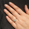 Natural Solid Australian Boulder Opal and Diamond Gold Ring - Size 6.75  US Code - EM256