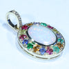 Easy Wear Gold Opal and gemstone Pendant Design