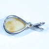 Coober Pedy Opal and Diamond Silver Pendant with Silver Chain (11mm x 8mm) Code - FF505