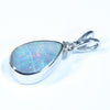 Sterling Silver - Solid Queensland Boulder Opal - Natural Diamond