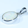 Sterling Silver - Solid Queensland Boulder Opal - Natural Diamond