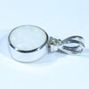 Coober Pedy Opal and Diamond Silver Pendant with Silver Chain (8.5mm x 8.5mm) Code - FF437