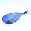 Queensland Boulder Opal Silver Pendant with Silver Chain (23mm x 15mm) Code - FF511