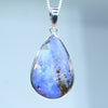 Queensland Boulder Opal Silver Pendant with Silver Chain (23mm x 15mm) Code - FF511
