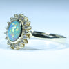 10k Gold - Solid Lighting Ridge Dark Opal - Natural Diamonds