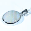 Lightning Ridge Soild Opal 14k White Gold Pendant (13mm x 10mm) Code - AA168