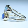 Australian Solid Opal and Diamond Gold Ring Size - 6 US Code  GM016