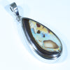 Queensland Boulder Opal Silver Pendant with Silver Chain (24mm x 12mm) Code - FF439