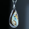 Queensland Boulder Opal Silver Pendant with Silver Chain (24mm x 12mm) Code - FF439