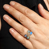 Queensland Boulder Opal and Diamond Gold Ring Size - 7 US Code  GM017