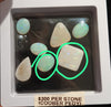 2 white Opal loose  - Code WONZ