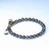 Natural Australian Boulder Opal Matrix Adjustable Bead Bracelet
