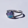 Opal Silver Ring - Size 8.5