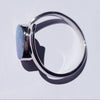 Natural Australian Opal Silver Ring - Size 8.5