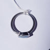 Natural Australian Opal Silver Ring - Size 7.75