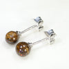 Australian Boulder Opal Matrix Silver Earring Studs Code-SE242