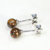 Australian Boulder Opal Matrix Silver Earring Studs Code-SE242