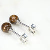 Australian Boulder Opal Matrix Silver Earring Studs Code-SE242