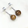 Australian Boulder Opal Matrix Silver Earring Studs Code-SE242