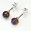 Australian Boulder Opal Matrix Silver Earring Studs Code-SE241