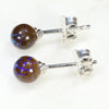 Australian Boulder Opal Matrix Silver Earring Studs Code-SE241