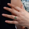 Lightning Ridge Solid Black Opal & Diamond Gold Engagement and Wedding Ring Set - Size 6.5 US Code DWB23