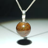 Australian Boulder Opal Silver Loop Pendant with Silver Chain