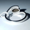 Natural Australian Opal Silver Ring - Size 7.5