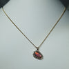 Stunning Natural  Australian Boulder  Opal  and Diamond 18K Gold Pendant