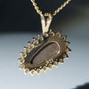 Stunning Natural  Australian Boulder  Opal  and Diamond 18K Gold Pendant