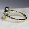 Natural Australian Boulder Opal and Diamond Gold Ring - Size 7 Code -GR723