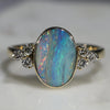 Natural Opal Gold Ring