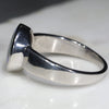 Australian Solid Boulder Opal Silver Ring - Size 8