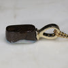 Natural  Australian Boulder  Opal  and Diamond Gold Pendant