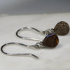 Natural Australian Boulder Opal  Silver Earring