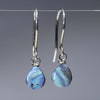 Natural Australian Boulder Opal  Silver Earring