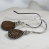 Natural Australian Boulder Opal  Silver  Earring