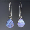 Natural Australian Boulder Opal  Silver  Earring