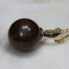 Natural Australian Boulder Opal and Diamond Gold Pendant