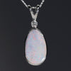 Natural opal soft snow pendant