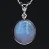 Natural opal evening sky pendant