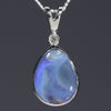 Natural opal gentle blue waters