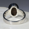Australian Solid  Boulder Opal Silver Ring - Size 9