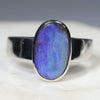 Blue Opal Silver Ring
