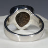 Australian Solid  Boulder Opal Silver Ring - Size 8.5