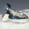 Australian Solid  Boulder Opal Silver Ring - Size 10