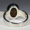 Australian Solid  Boulder Opal Silver Ring - Size 9.5 Code - SRD49