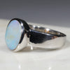 Australian Solid  Boulder Opal Silver Ring - Size 7.75