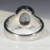 Australian Solid  Boulder Opal Silver Ring - Size 7.75
