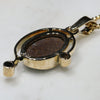 Natural Australian Boulder  Opal  and Diamond Gold Pendant